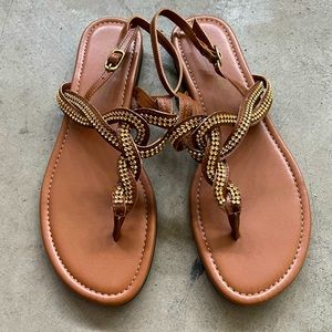 Cute brown sandals size 7 American eagle